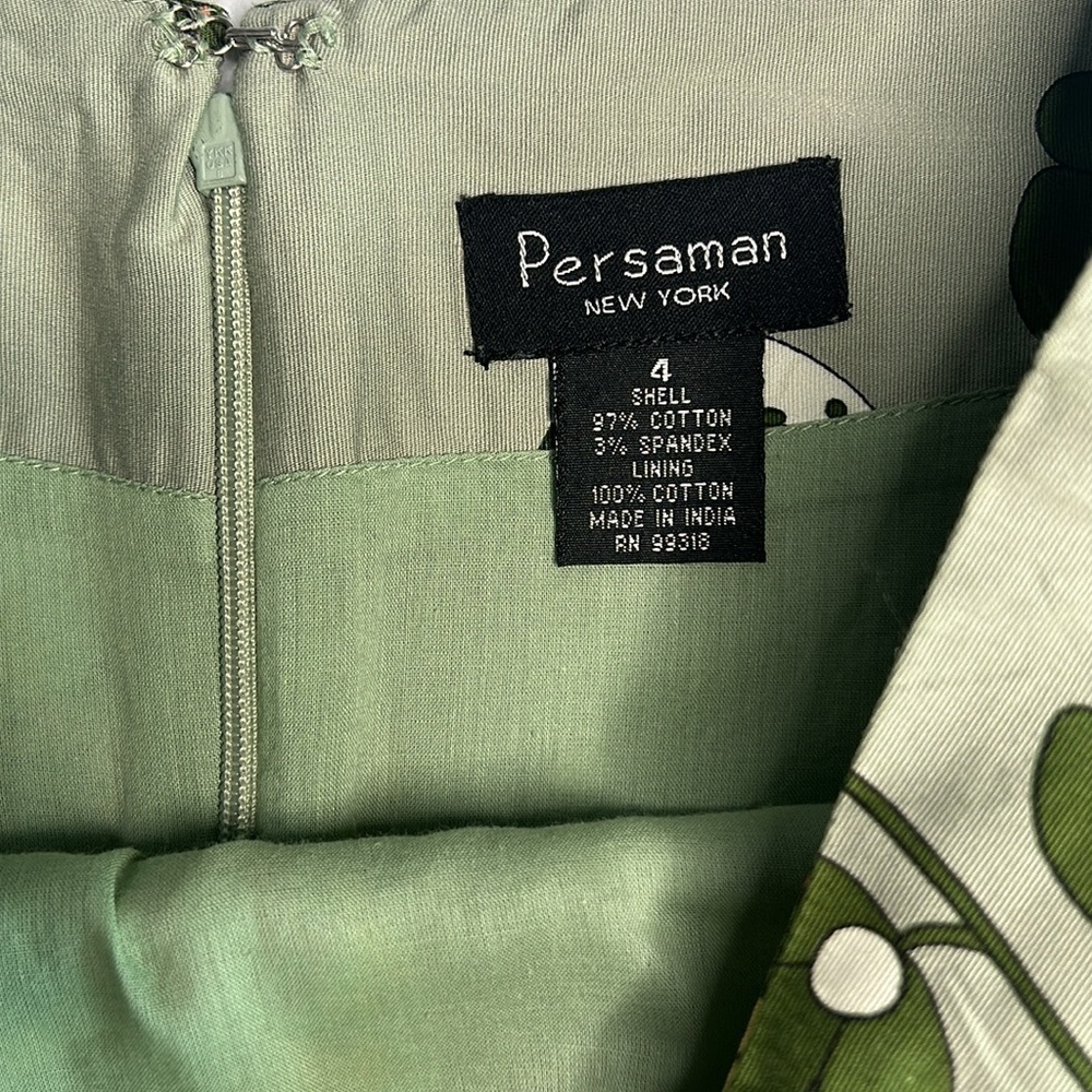 Persaman Green Floral Skirt - Picture 2 of 11